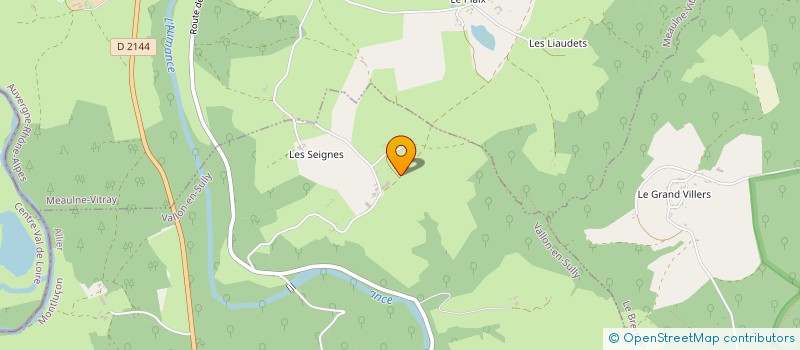 localisation de l'entreprise MONSIEUR RODOLPHE MARDELE  VALLON-EN-SULLY