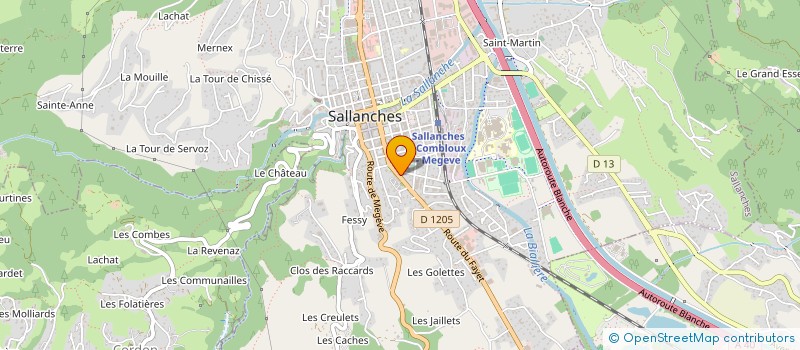 localisation de l'entreprise MONSIEUR RODOLPHE MARIAZ à SALLANCHES