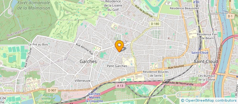 localisation de l'entreprise MONSIEUR RODOLPHE MARION DE PROCE à GARCHES