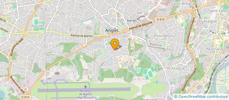 localisation de l'entreprise MONSIEUR RODOLPHE MENARD à ANGLET