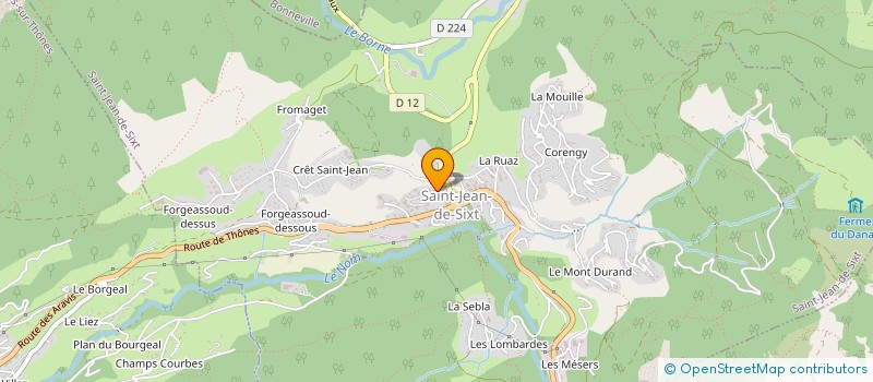 localisation de l'entreprise MONSIEUR RODOLPHE MERCIER  SAINT-JEAN-DE-SIXT