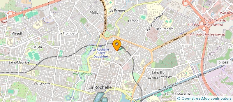 localisation de l'entreprise MONSIEUR RODOLPHE METAYER  LA ROCHELLE