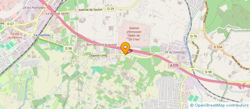 localisation de l'entreprise MONSIEUR RODOLPHE NICOLAS  LA CRAU