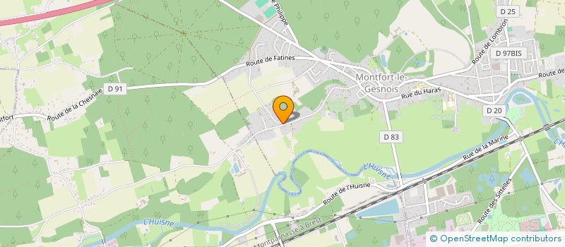 localisation de l'entreprise MONSIEUR RODOLPHE PALLUY  MONTFORT-LE-GESNOIS