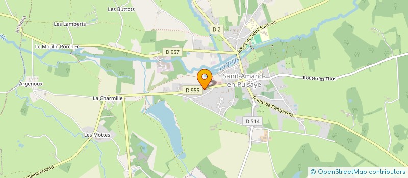 localisation de l'entreprise MONSIEUR RODOLPHE PASCAULT à SAINT-AMAND-EN-PUISAYE