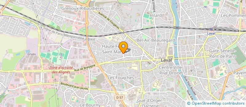 localisation de l'entreprise MONSIEUR RODOLPHE PERON à LAVAL