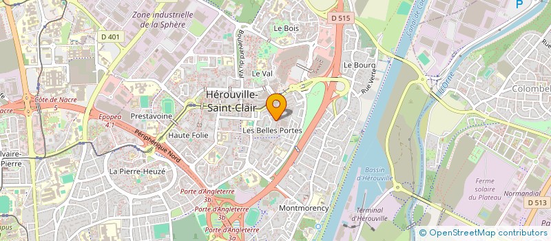 localisation de l'entreprise MONSIEUR RODOLPHE PERRIGAULT à HEROUVILLE SAINT CLAIR