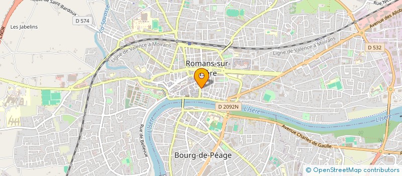 localisation de l'entreprise MONSIEUR RODOLPHE PETIT  ROMANS-SUR-ISERE