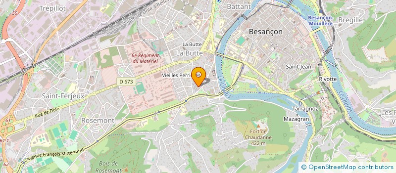 localisation de l'entreprise MONSIEUR RODOLPHE PETOT à BESANCON