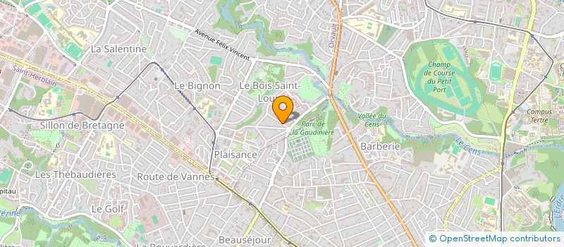 localisation de l'entreprise MONSIEUR RODOLPHE PINEAU à ORVAULT