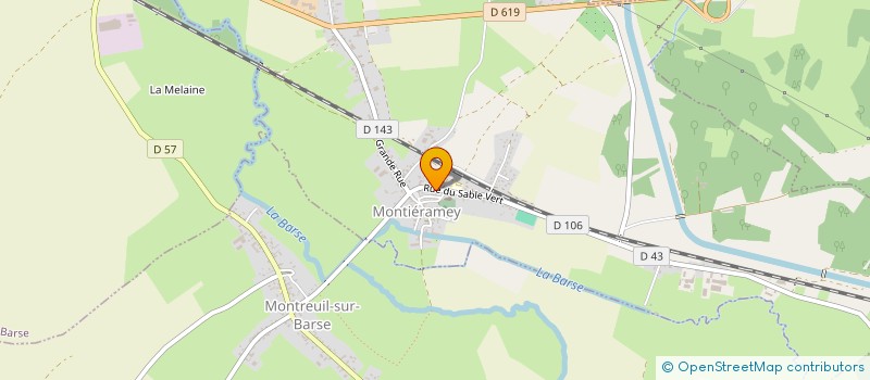 localisation de l'entreprise MONSIEUR RODOLPHE PRALAINT  MONTIERAMEY