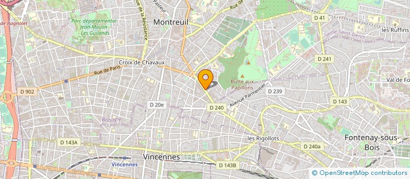 localisation de l'entreprise MONSIEUR RODOLPHE RAGUCCIA à MONTREUIL