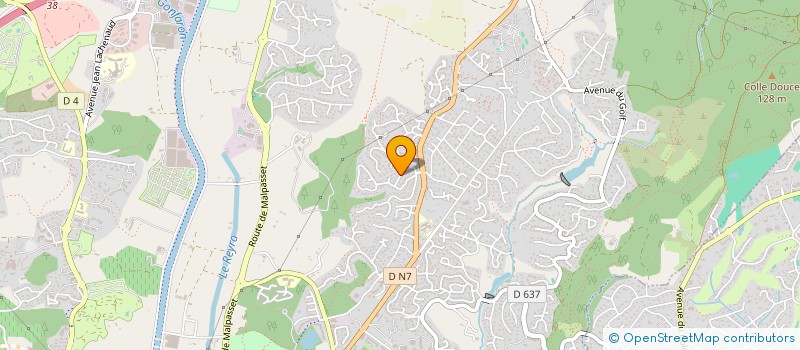 localisation de l'entreprise MONSIEUR RODOLPHE RAPAZZINI à FREJUS