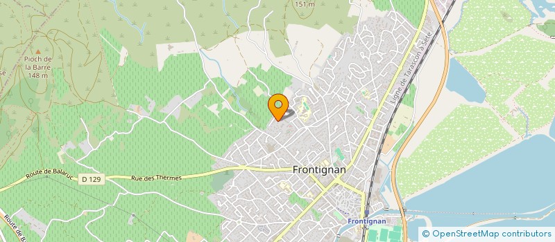 localisation de l'entreprise MONSIEUR RODOLPHE RESLINGER à FRONTIGNAN