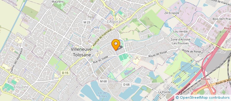 localisation de l'entreprise MONSIEUR RODOLPHE ROURE à VILLENEUVE-TOLOSANE
