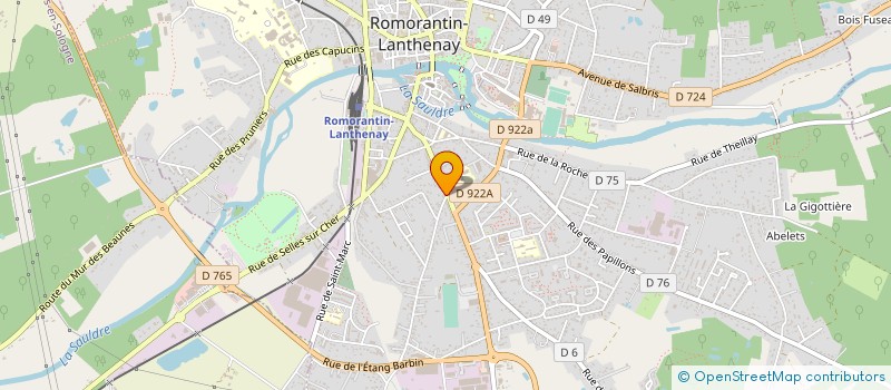 localisation de l'entreprise MONSIEUR RODOLPHE ROUSSEL à ROMORANTIN-LANTHENAY