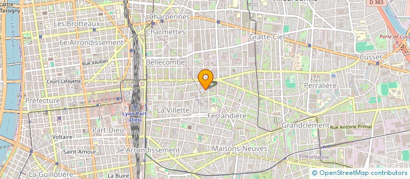 localisation de l'entreprise MONSIEUR RODOLPHE SAILLY  VILLEURBANNE