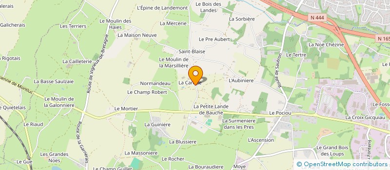 localisation de l'entreprise MONSIEUR RODOLPHE SAINT GERMAIN à COUERON