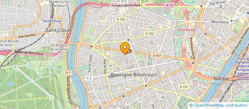 localisation de l'entreprise MONSIEUR RODOLPHE THOMAS à BOULOGNE-BILLANCOURT