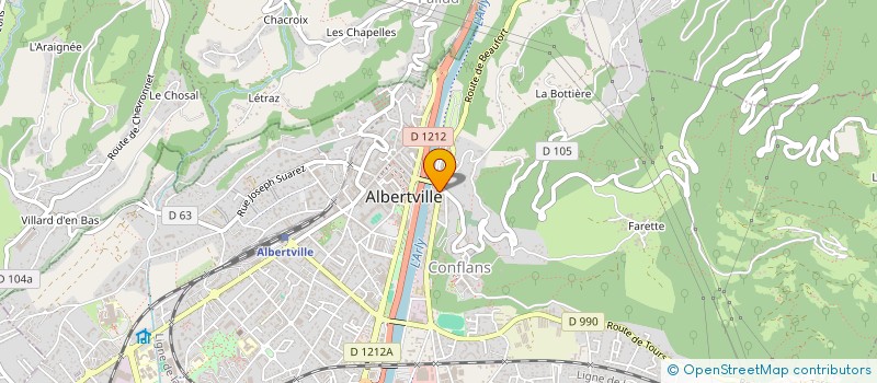 localisation de l'entreprise MONSIEUR RODOLPHE TOSI  ALBERTVILLE