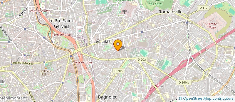 localisation de l'entreprise MONSIEUR RODOLPHE TOUITOU à BAGNOLET