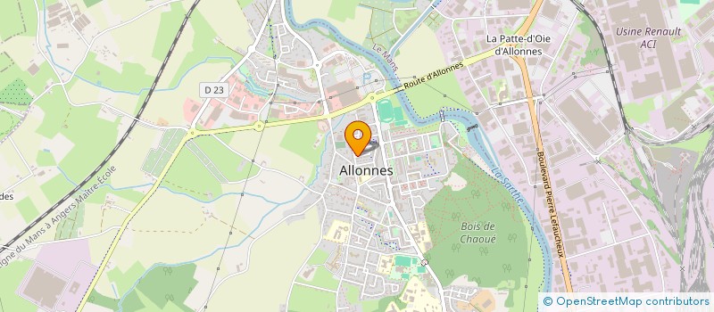 localisation de l'entreprise MONSIEUR RODOLPHE YVART à ALLONNES