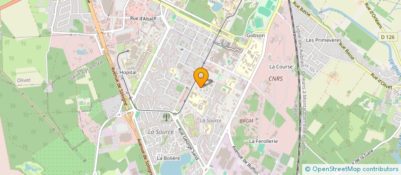 localisation de l'entreprise MONSIEUR RODRIC NGUYA-BAMBADI à ORLEANS