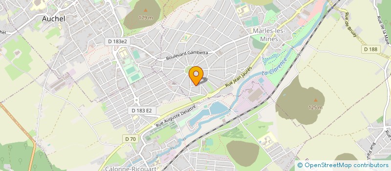 localisation de l'entreprise MONSIEUR RODRIGE OURDOUILLE  LENS