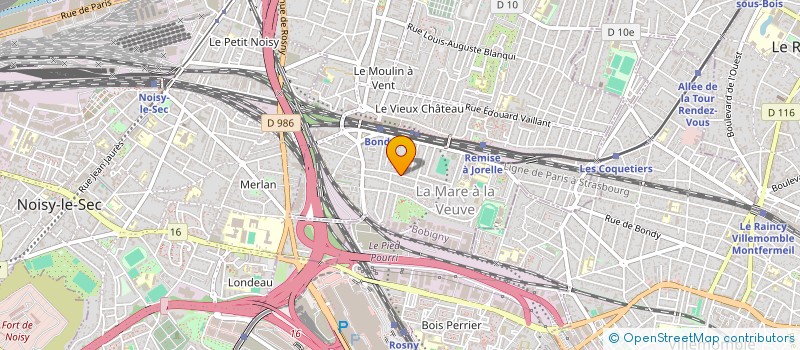 localisation de l'entreprise MONSIEUR RODRIGO CALDAS  BONDY