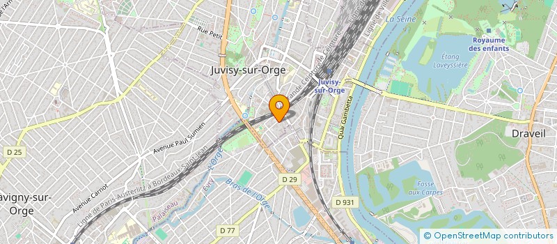 localisation de l'entreprise MONSIEUR RODRIGO FERREIRA à JUVISY-SUR-ORGE