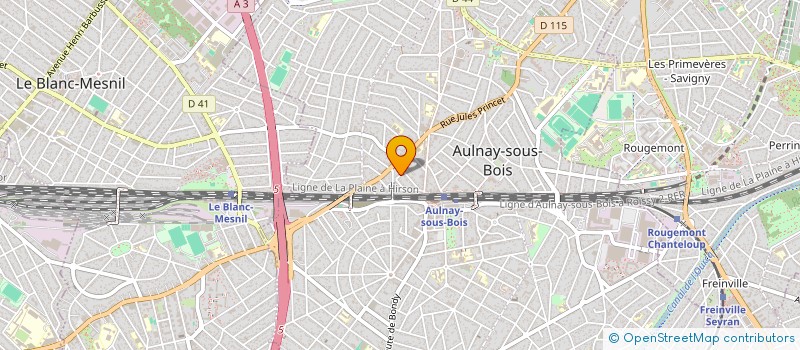 localisation de l'entreprise MONSIEUR RODRIGO RIZZO à AULNAY-SOUS-BOIS