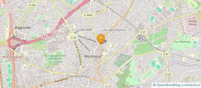 localisation de l'entreprise MONSIEUR RODRIGO SANZ à MONTREUIL