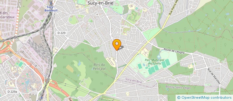 localisation de l'entreprise MONSIEUR RODRIGO VIEIRA LOPES  SUCY-EN-BRIE