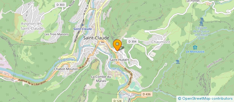 localisation de l'entreprise MONSIEUR RODRIGUE ALLIOTTE à SAINT-CLAUDE