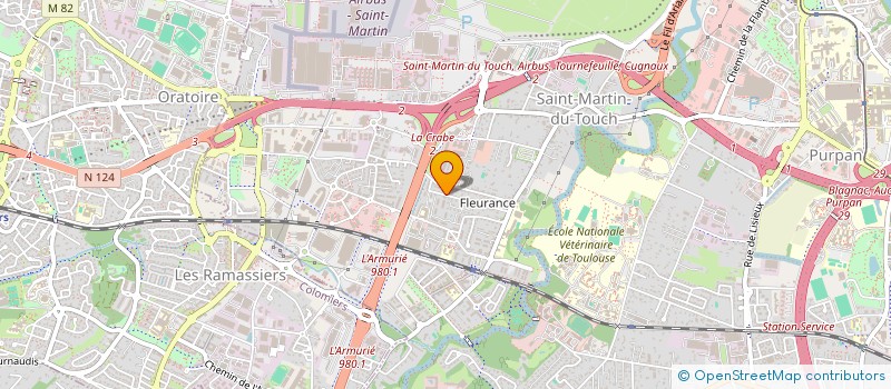 localisation de l'entreprise MONSIEUR RODRIGUE ANIOUVI MASSOU à TOULOUSE