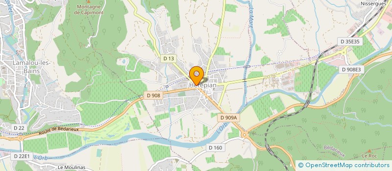 localisation de l'entreprise MONSIEUR RODRIGUE BELLECHASSE  BEDARIEUX