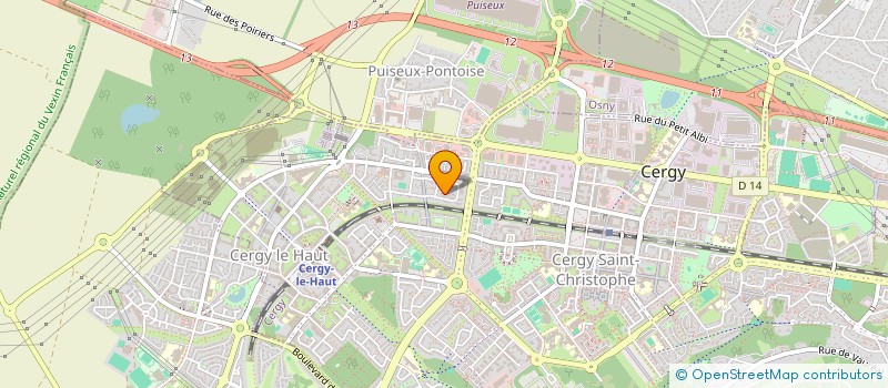 localisation de l'entreprise MONSIEUR RODRIGUE BIKENGI  CERGY