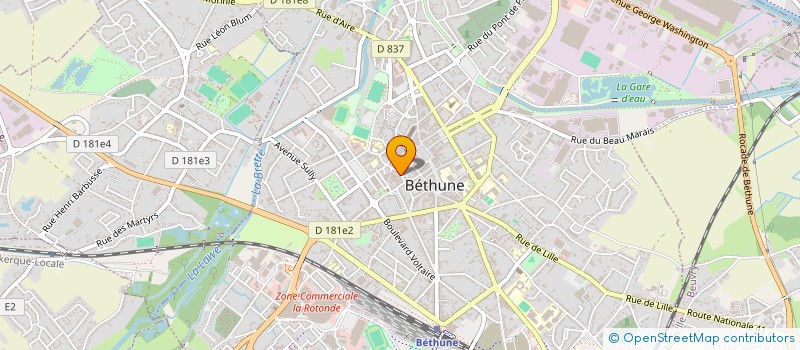 localisation de l'entreprise MONSIEUR RODRIGUE BOURNONVILLE  BETHUNE