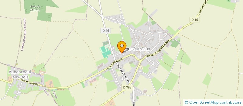 localisation de l'entreprise MONSIEUR RODRIGUE BRULEZ  VILLERS-OUTREAUX