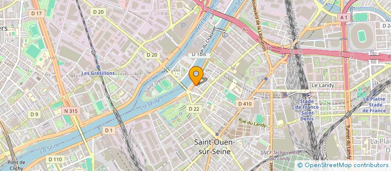 localisation de l'entreprise MONSIEUR RODRIGUE COAIL à SAINT-OUEN-SUR-SEINE