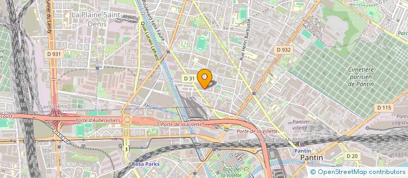 localisation de l'entreprise MONSIEUR RODRIGUE COQ  AUBERVILLIERS