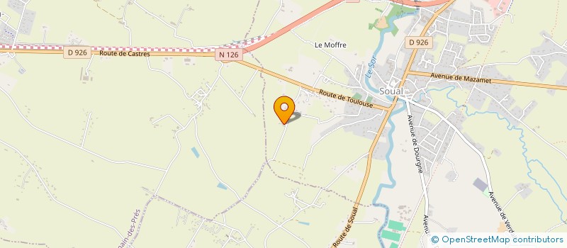 localisation de l'entreprise MONSIEUR RODRIGUE DE ALMEIDA  SOUAL