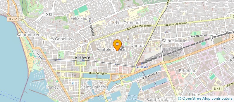 localisation de l'entreprise MONSIEUR RODRIGUE DESCHAMPS  LE HAVRE