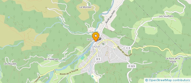 localisation de l'entreprise MONSIEUR RODRIGUE DONATO  JAUJAC