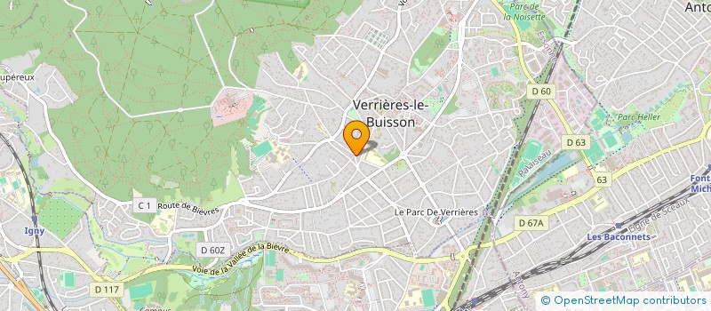 localisation de l'entreprise MONSIEUR RODRIGUE FALCIONELLI à VERRIERES-LE-BUISSON