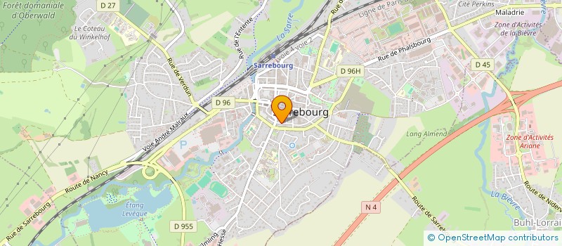 localisation de l'entreprise MONSIEUR RODRIGUE GILLES à SARREBOURG