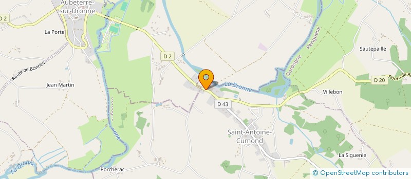 localisation de l'entreprise MONSIEUR RODRIGUE GILSON  BRANTOME EN PERIGORD