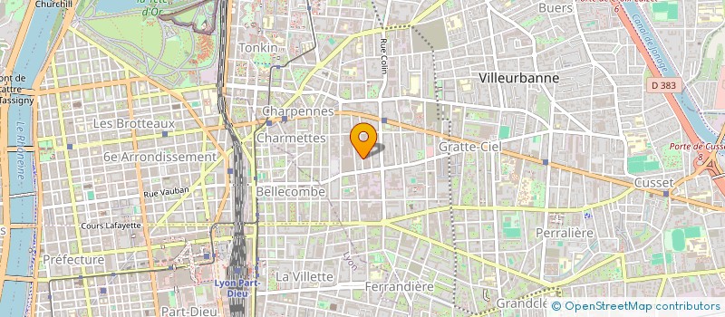 localisation de l'entreprise MONSIEUR RODRIGUE GLOMBARD à VILLEURBANNE