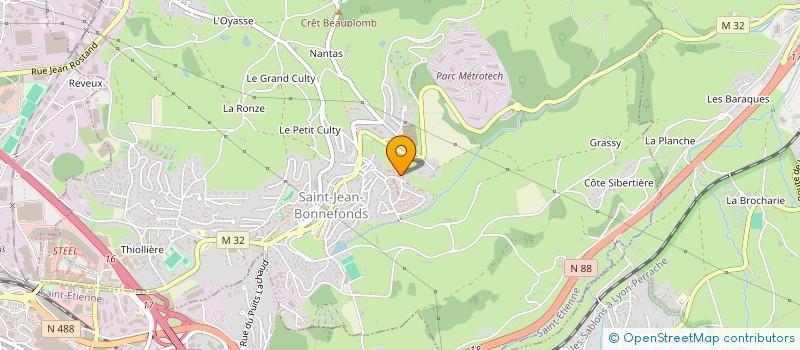 localisation de l'entreprise MONSIEUR RODRIGUE IBO  SAINT-JEAN-BONNEFONDS