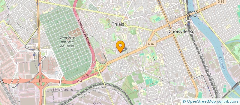 localisation de l'entreprise MONSIEUR RODRIGUE JOSEPHINE  THIAIS